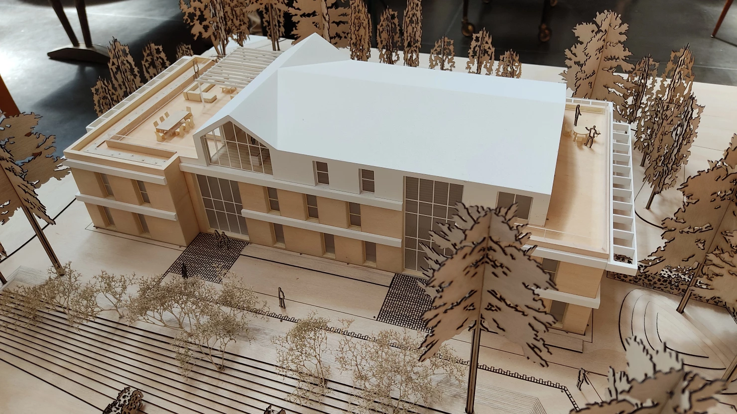 maquette bois chalet atelier fau