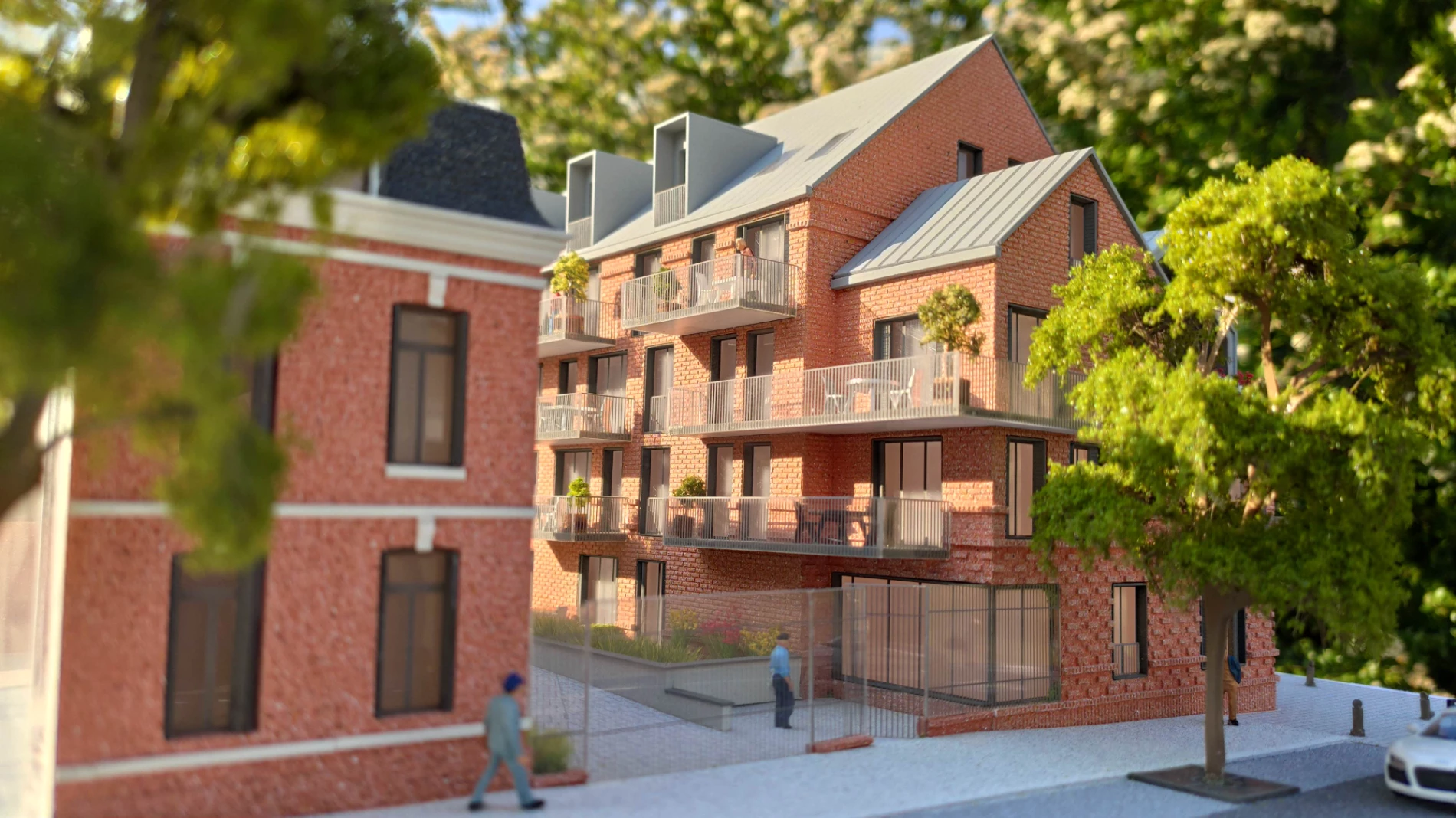 maquette immobiliere atelier fau passage augustins vue exterieure
