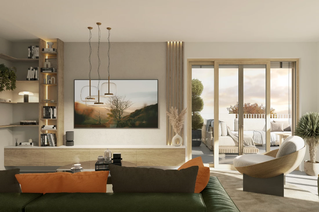 perspective 3d realiste interieur studio fau