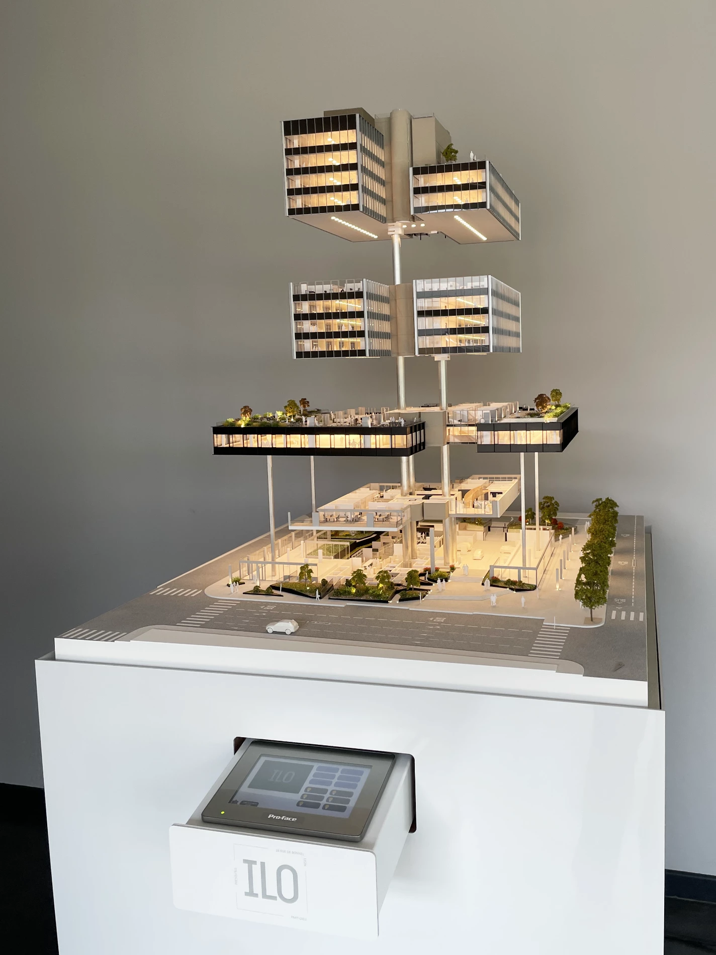 maquette lift up atelier fau ilot lyon vue globale