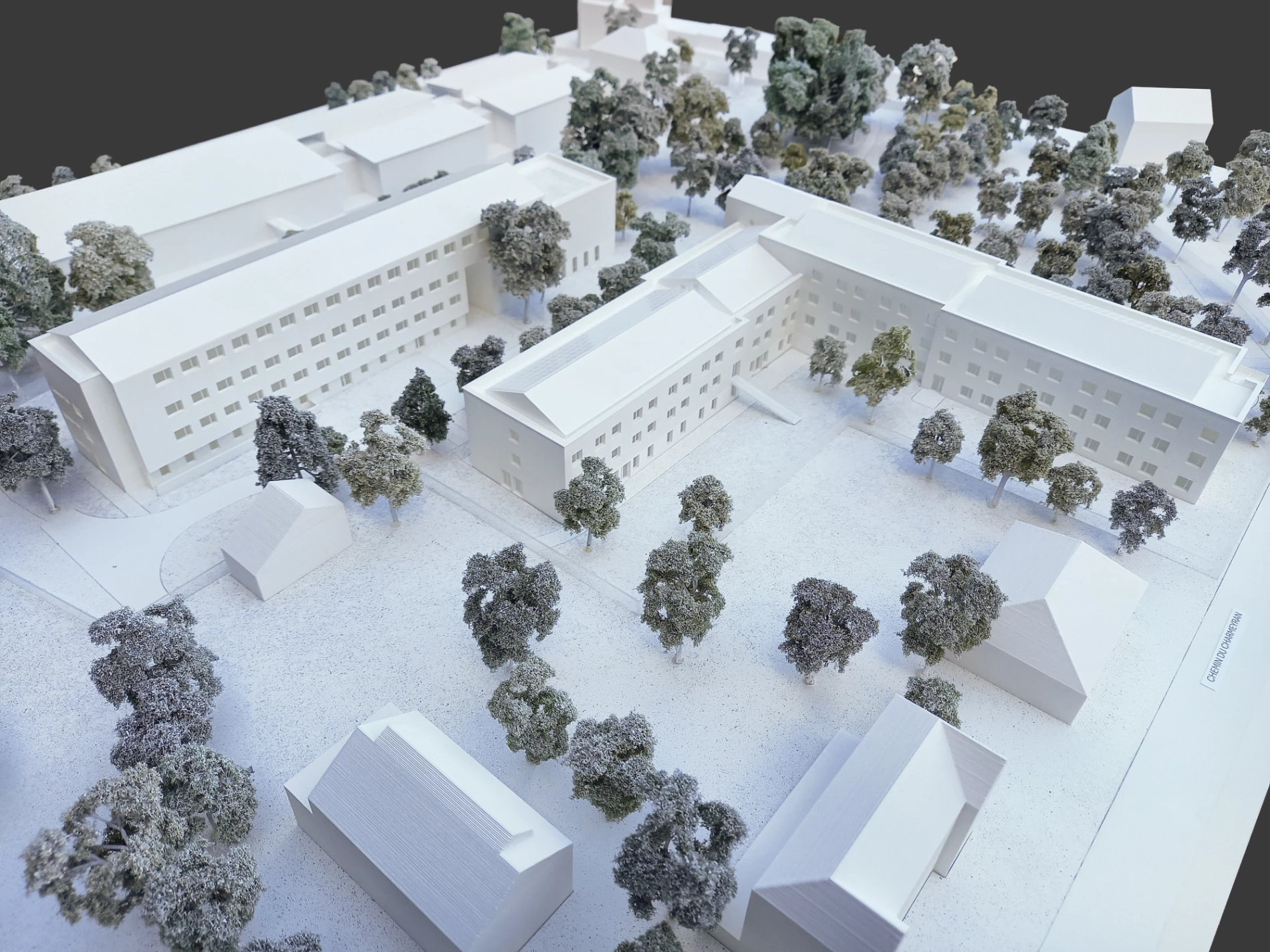 maquette physique concours architecture atelier fau projet la ciotat vue details