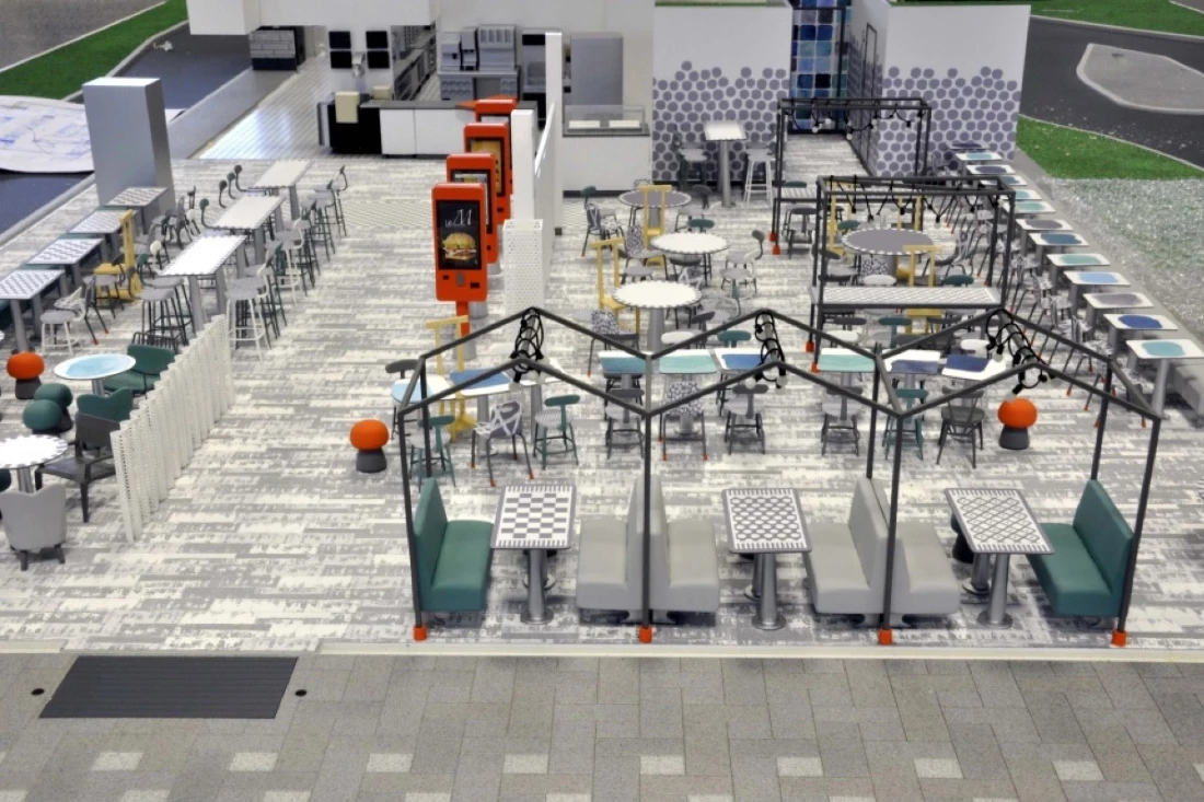 maquette physique restaurant