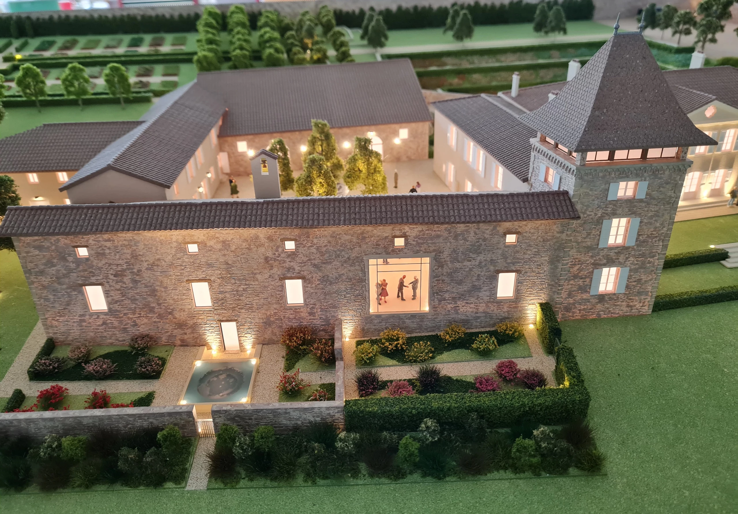 Maquette de promotion immobilière - Château de Poncié