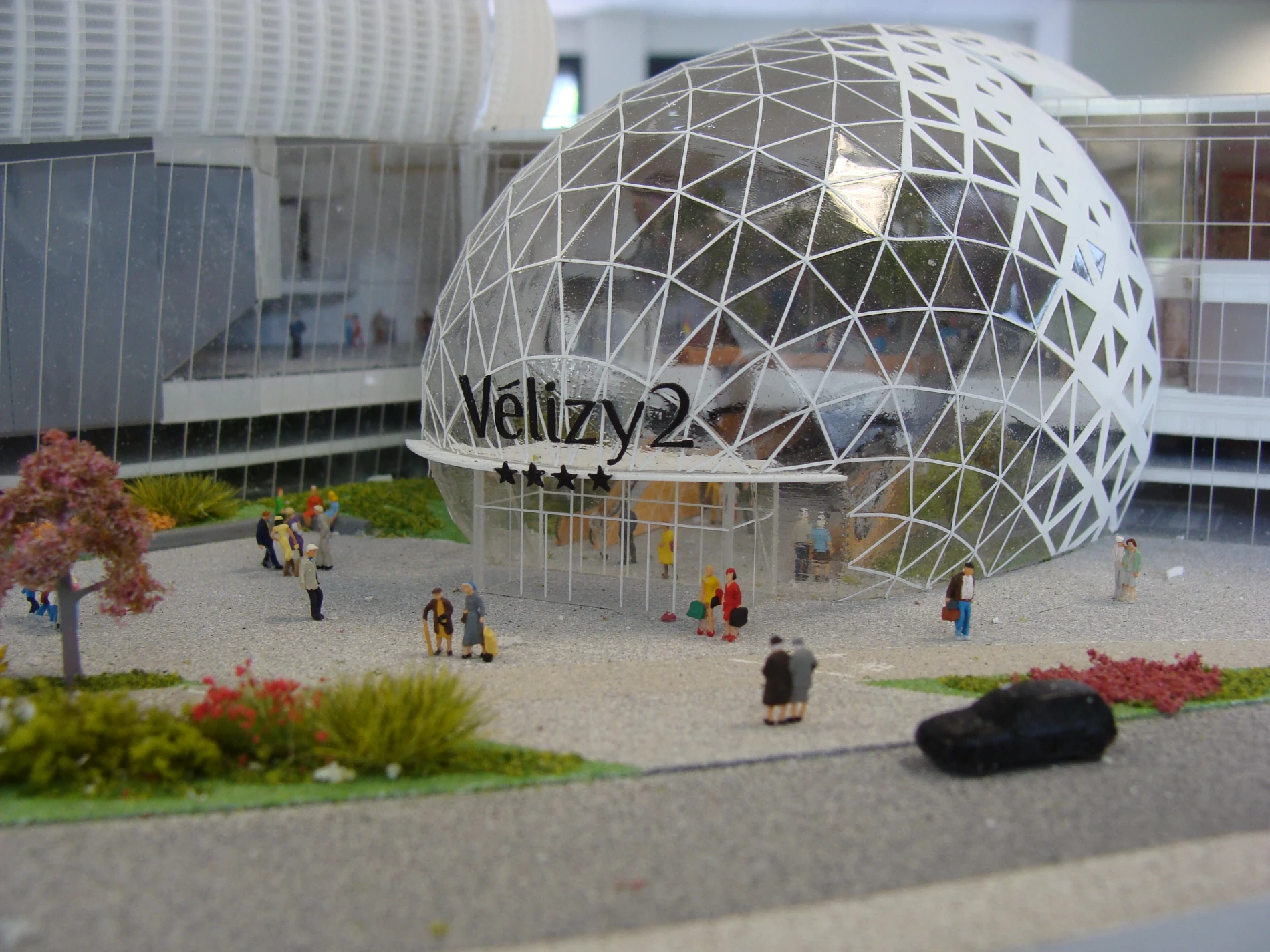 maquette physique centres commerciaux atelier fau velizy 2 unibail