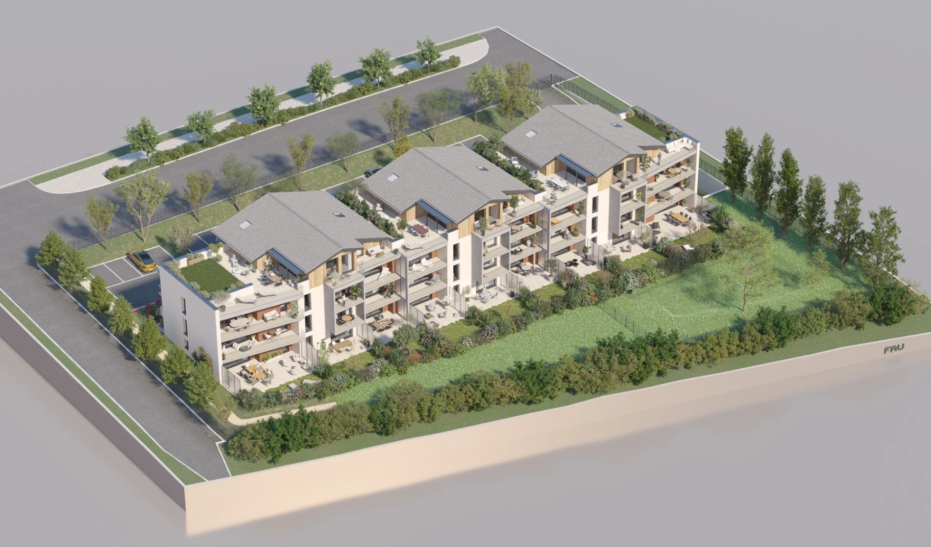maquette orbitale studio fau promotion immobiliere vue aerienne lmvg