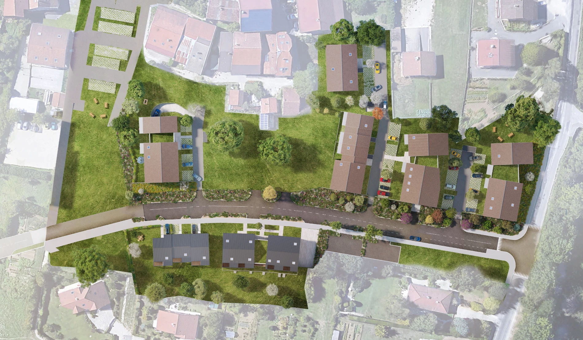plan masse 3d studio fau osmose noaho vue exterieure