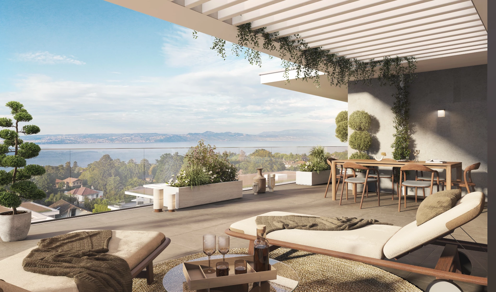 perspective 3d terrasse promotion immobiliere atelier fau plurimmo