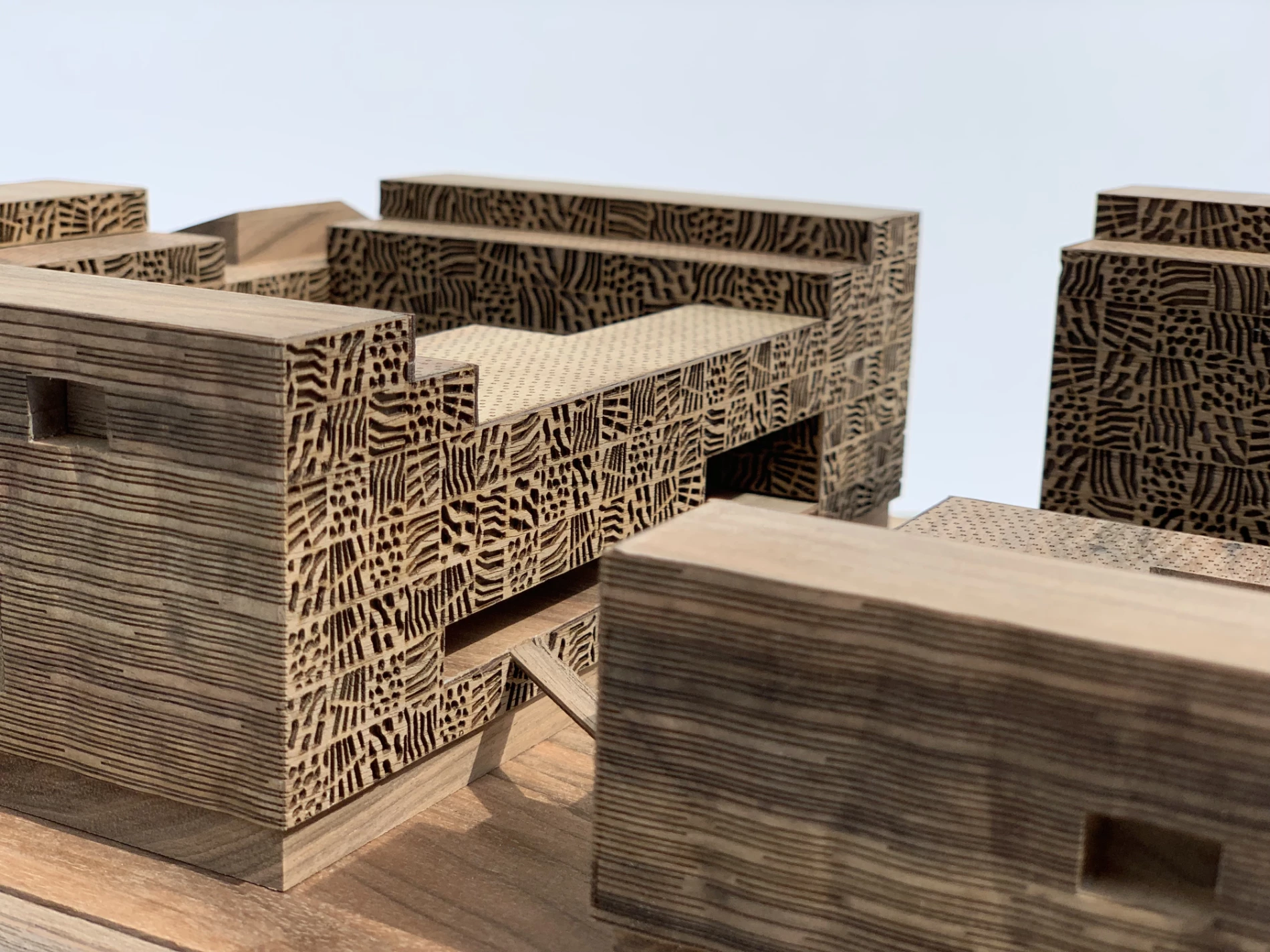 maquette bois concours atelier fau musee tissu